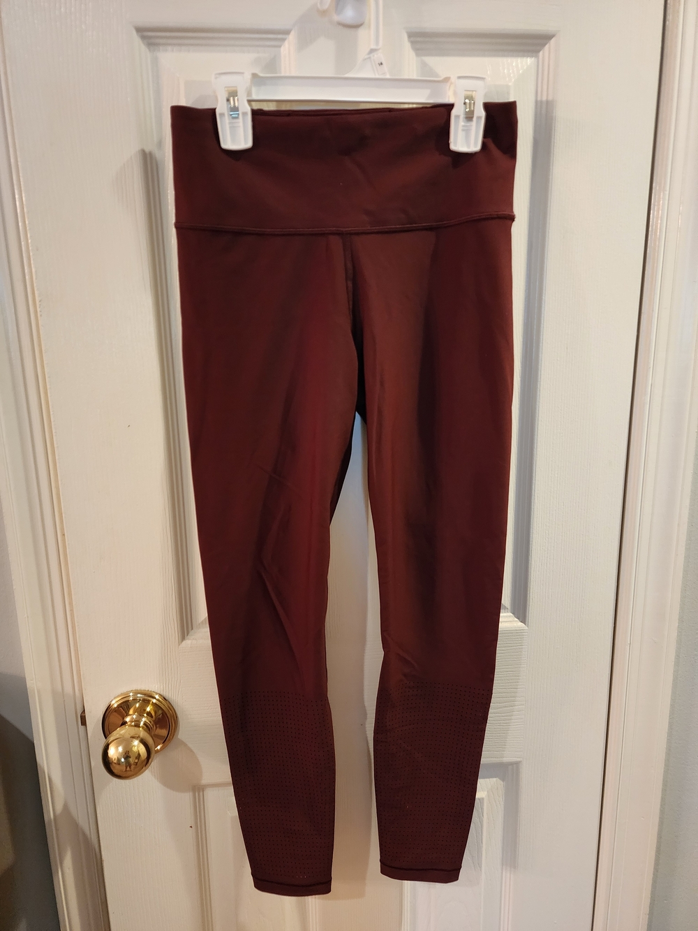 Athleta Deep Wine Interval Perforated Tight